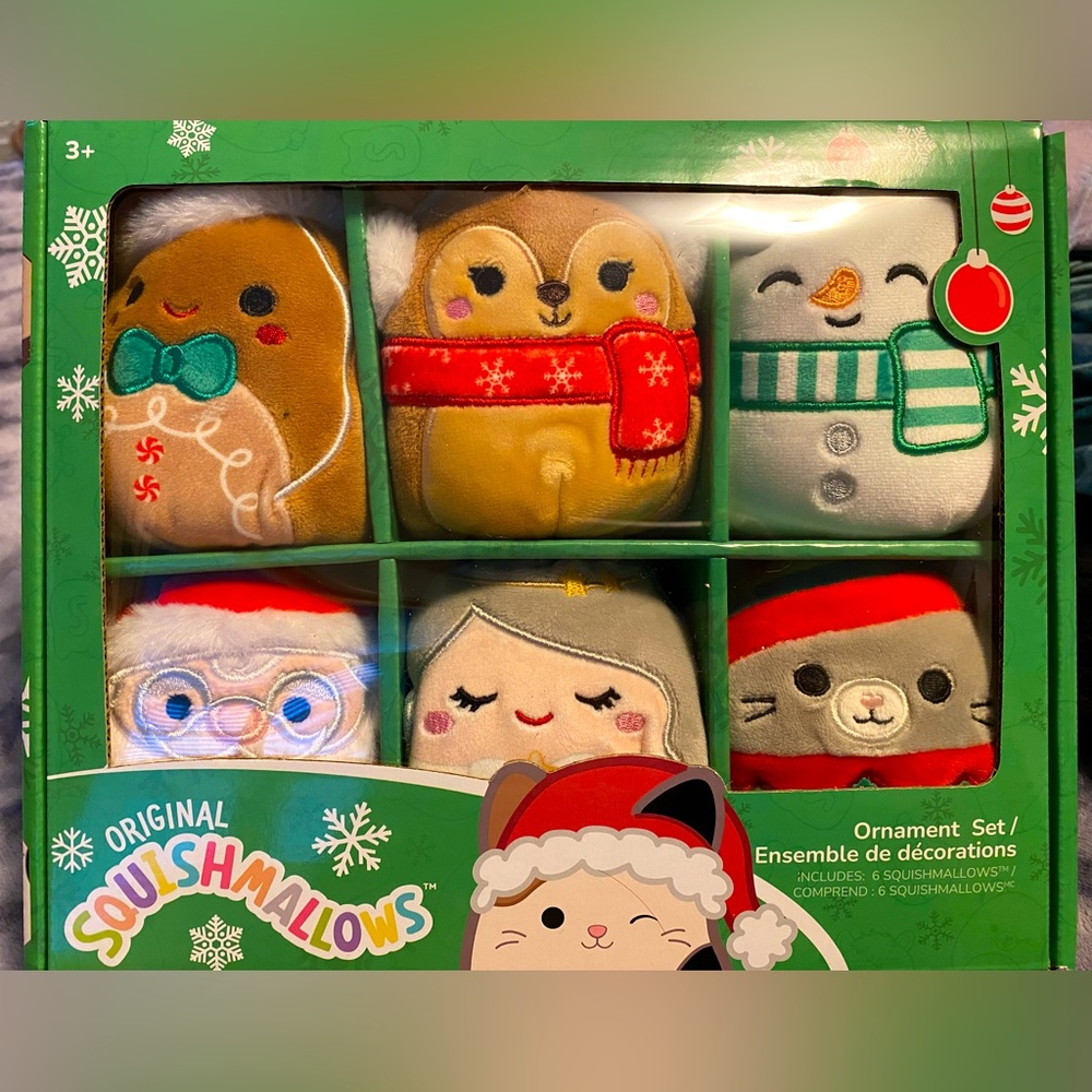 NEW 2022 Squishmallows Winter Collection,
6-pack 4” Ornaments